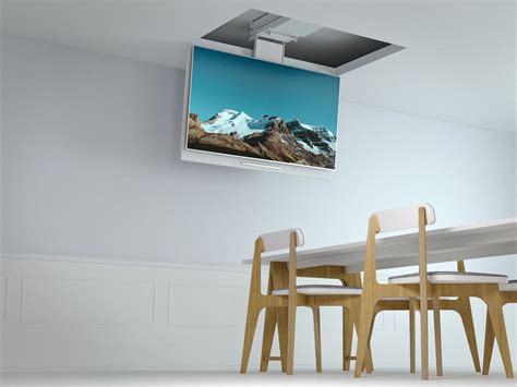 motorized ceiling tv bracket
